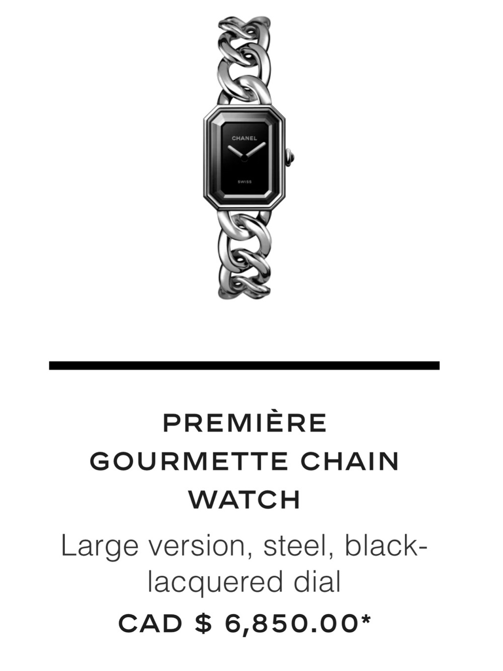 Chanel Premiere Watch